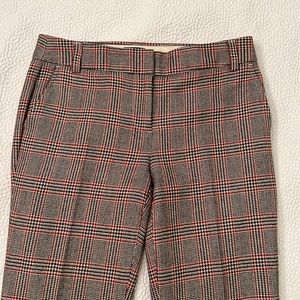 J. Crew favorite fit tan red brown dress pants wool size 2